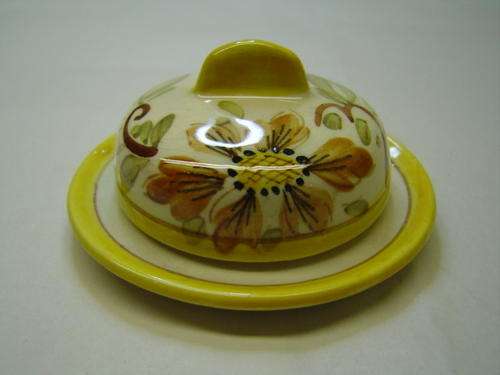 Gouda Astra Butter Dish 493 Hand Painted Holland