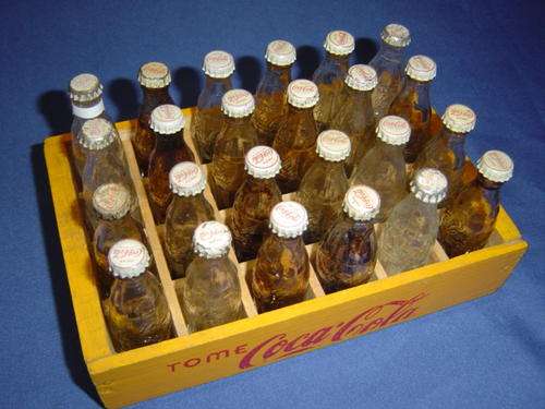 Coca Cola Set 24 Mini coke in Case Tome