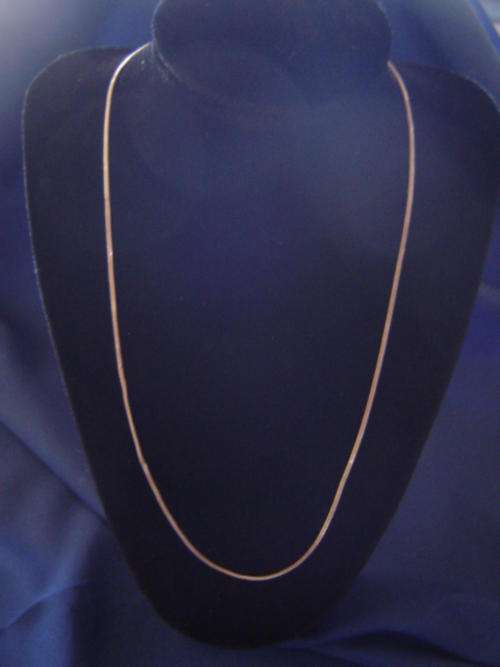 Fine Italian 925 silver flat chain neclace