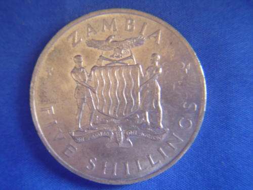 Zambia 5 Shillings coin 1965 Kaunda