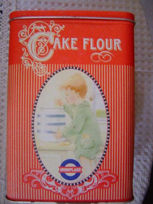 Cake Flour Tin Snowflake Tin