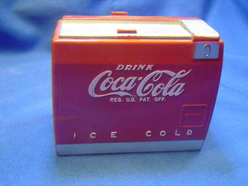 Coca Cola Coke Vintage C1950's music box chest fridge working