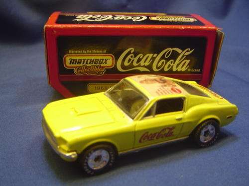 Matchbox collectables coca cola 1968 mustang cobra jet Hardtop with box