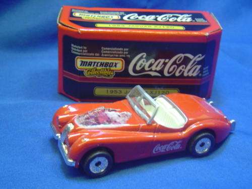 Matchbox collectables coca cola 1953 Jaguar XJ 120 Hardtop with box