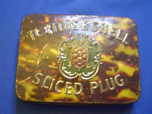 Tortoiseshell Sliced Plug Tobacco tin