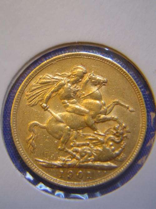 1901 Boer War Era Gold Soverign Coin