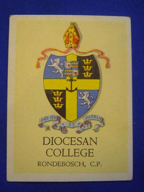 Diocesan College Rondebosch Arms and Crest Cigarette Card