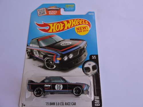 Hot Wheels '73 BMW 3.0 CSL Race Car Black like Matchbox...