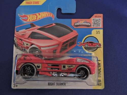 Hot Wheels NIGHT BURNER Treasure Hunt with HW Flame on car & card..