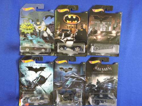 Hot Wheels BATMAN CLASSIC TV SERIES BATMOBILE mattblack 1/6 colour collector pictorial long card..