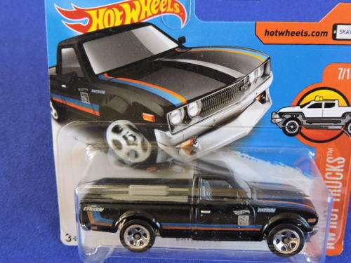 Hot Wheels DATSUN 620 Bakkie Pick Up  Black  # BAKKIE BONANZA # like Nissan..