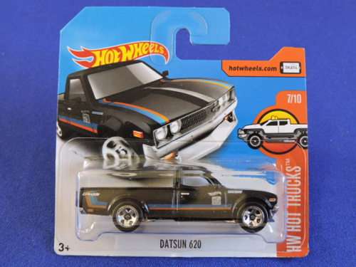 Hot Wheels DATSUN 620 Bakkie Pick Up  Black  # BAKKIE BONANZA # like Nissan..