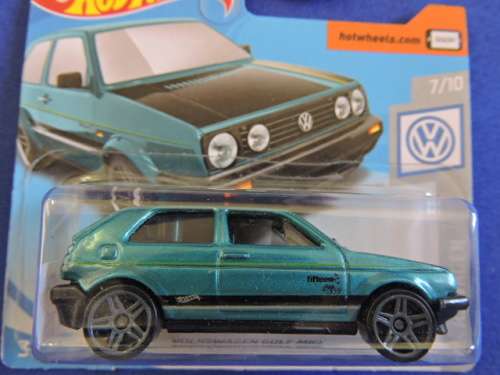 Hot Wheels Volkswagen VW Golf MK2 (Green)