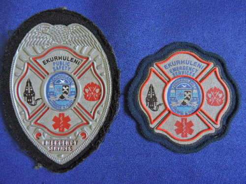 South African Fire Department Fireman`s Badges