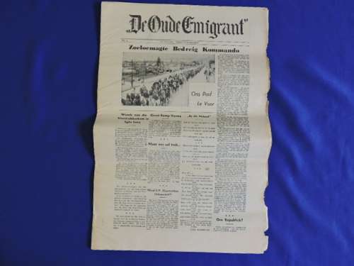 Vintage Tabloid De Oude Emigrant Newspaper (Issue 1-4) Voortrekker Africana.BOERE KOERANT