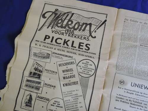 Vintage Tabloid De Oude Emigrant Newspaper (Issue 1-4) Voortrekker Africana.BOERE KOERANT