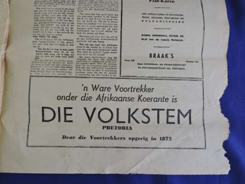 Vintage Tabloid De Oude Emigrant Newspaper (Issue 1-4) Voortrekker Africana.BOERE KOERANT