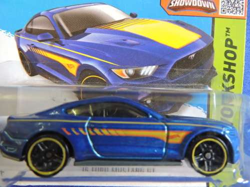 Hot Wheels FORD Mustang GT ( Blue yellow stripe )
