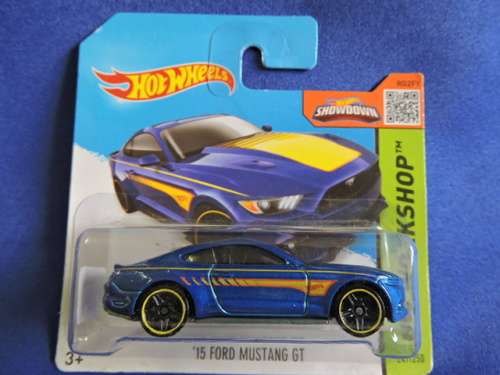Hot Wheels FORD Mustang GT ( Blue yellow stripe )