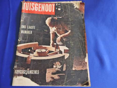 Vintage HUISGENOOT Boere Oorlog Krygsgevangenes Boer War POW and Ox wagon article -True Africana