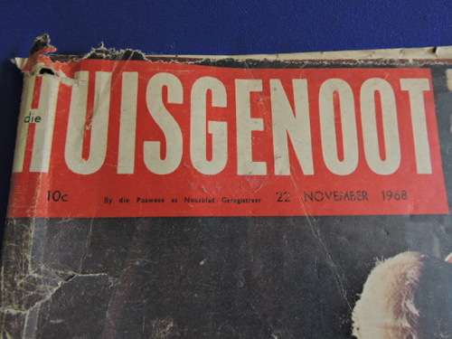 Vintage HUISGENOOT Boere Oorlog Krygsgevangenes Boer War POW and Ox wagon article -True Africana