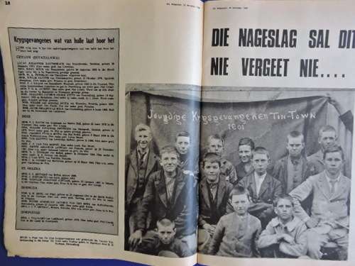 Vintage HUISGENOOT Boere Oorlog Krygsgevangenes Boer War POW and Ox wagon article -True Africana
