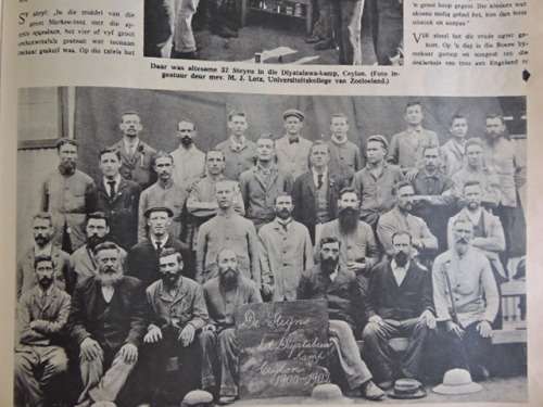 Vintage HUISGENOOT Boere Oorlog Krygsgevangenes Boer War POW and Ox wagon article -True Africana