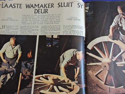 Vintage HUISGENOOT Boere Oorlog Krygsgevangenes Boer War POW and Ox wagon article -True Africana