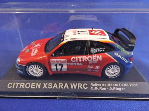 Citroen Xsara WRC McRae and Ringer Monte Carlo racing 2003 rally 1:43.REDUCED.