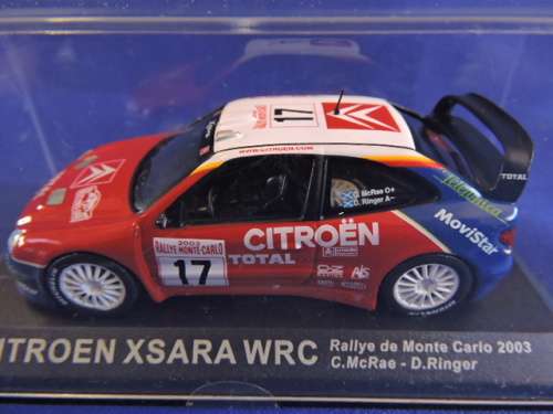 Citroen Xsara WRC McRae and Ringer Monte Carlo racing 2003 rally 1:43.REDUCED.