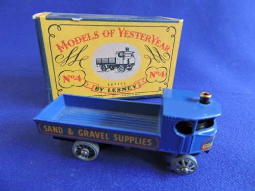 Matchbox Models of Yesteryear series by Lesney No4 Sentinel Steam Wagon Sand and Gravel Supplies