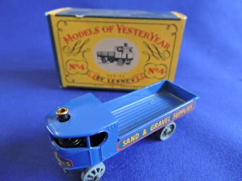 Matchbox Models of Yesteryear series by Lesney No4 Sentinel Steam Wagon Sand and Gravel Supplies