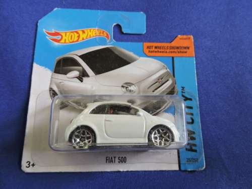 Hot Wheels FIAT 500 (White  )