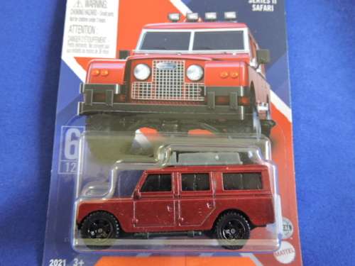 Matchbox LAND ROVER Series 11 Safari ( Maroon UK 6/12 ) Like Hot Wheels ........