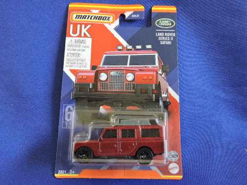 Matchbox LAND ROVER Series 11 Safari ( Maroon UK 6/12 ) Like Hot Wheels ........
