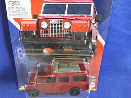 Matchbox LAND ROVER Series 11 Safari ( Maroon UK 6/12 ) Like Hot Wheels ........