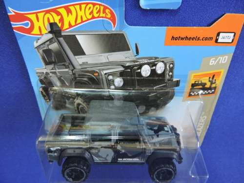 Hot Wheels Land Rover Defender Double Cab ( Grey Camo ) # BAKKIE BONANZA #....
