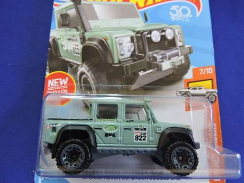 Hot Wheels Land Rover Defender Double Cab ( Teal  ) # BAKKIE BONANZA #....