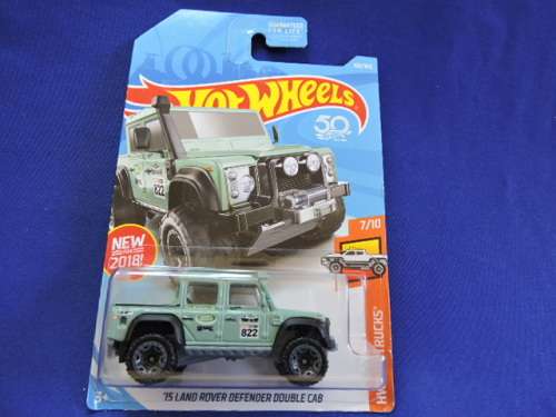 Hot Wheels Land Rover Defender Double Cab ( Teal  ) # BAKKIE BONANZA #....