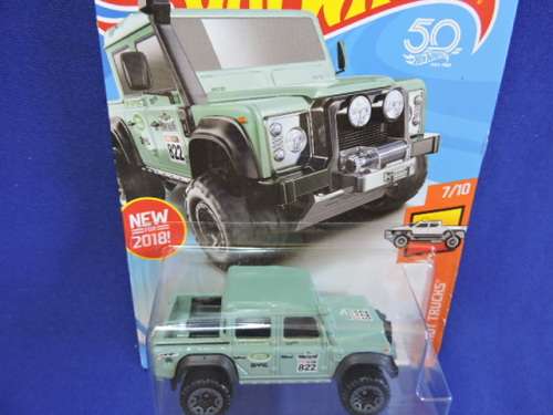 Hot Wheels Land Rover Defender Double Cab ( Teal  ) # BAKKIE BONANZA #....
