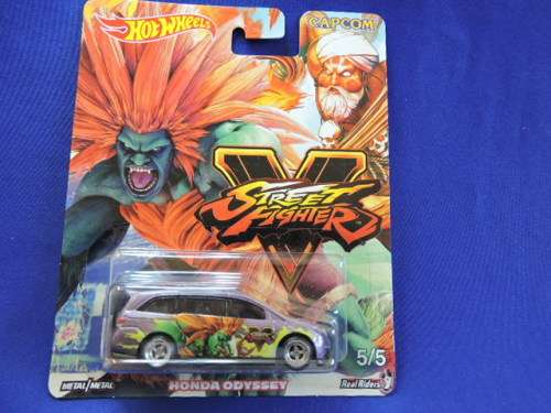 Hot Wheels HONDA ODYSSEY 5/5 ( Capcom STREET FIGHTERS ) with real rider tyres  # HW BLOW OUT SALE #
