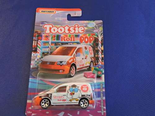 Matchbox VOLKSWAGEN VW CADDY Delivery ( TOOTSIE Roll and Pop ) Like Hot Wheels....