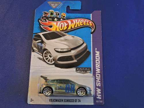 Hot Wheels Volkswagen VW SCIROCCO GT 24 ( ZAMAC ) Long Card......