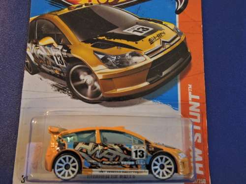 Hot Wheels CITROEN C4 RALLY ( Yellow #13 ) Long Card......