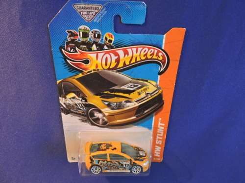 Hot Wheels CITROEN C4 RALLY ( Yellow #13 ) Long Card......