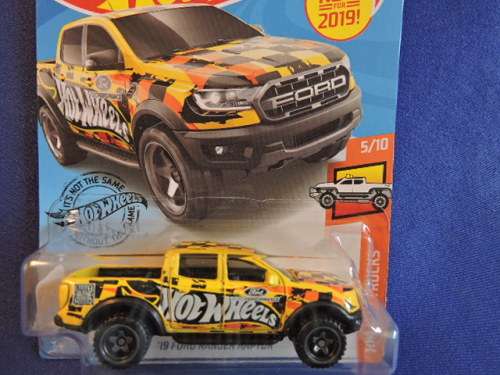 Hot Wheels FORD RANGER Double Cab Bakkie Raptor (Yellow) Long Card # BAKKIE BONANZA #..