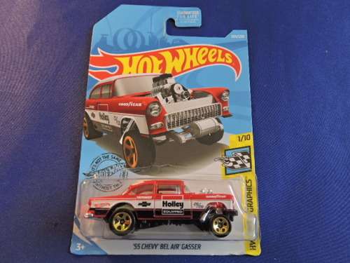 Hot Wheels 55 CHEVY CHEVROLET BEL AIR ( GASSER ) # BLOW OUT CHEVY SALE # .