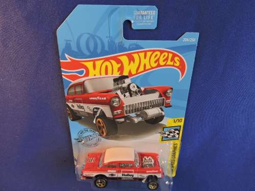 Hot Wheels 55 CHEVY CHEVROLET BEL AIR ( GASSER ) # BLOW OUT CHEVY SALE # .