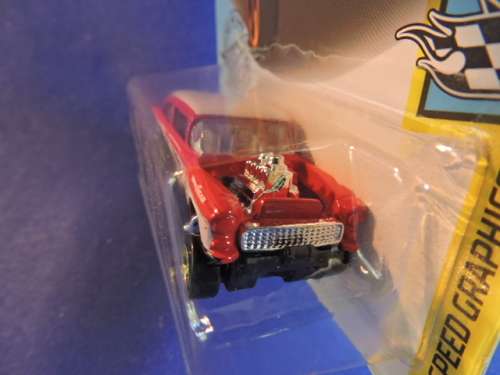 Hot Wheels 55 CHEVY CHEVROLET BEL AIR ( GASSER ) # BLOW OUT CHEVY SALE # .
