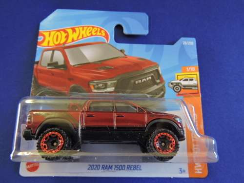 Hot Wheels DODGE RAM 1500 REBEL Pickup Bakkie ( Red ) Like Ford